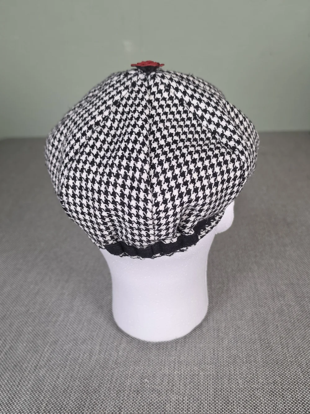 & Other Stories Black and White Houndstooth Baker Boy Cap